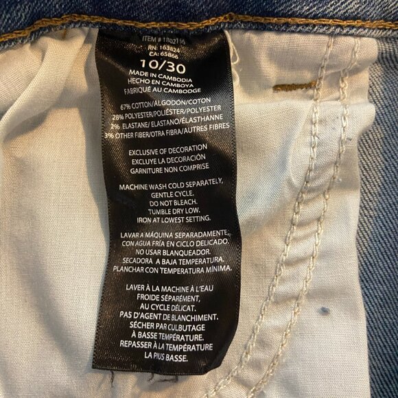 Well Worn Wide Leg Jeans Women’s 10 High Rise Blue Denim NWT - Picture 6 of 10